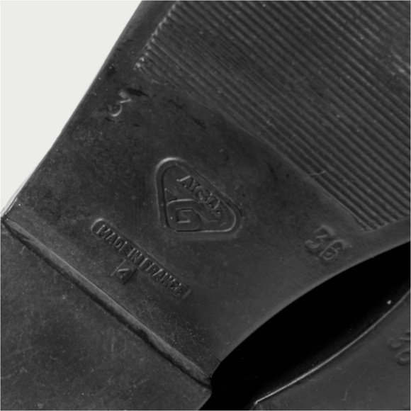 AIGLE Coupe Saumur Rubber Black Riding Boots - Picture 9 of 11